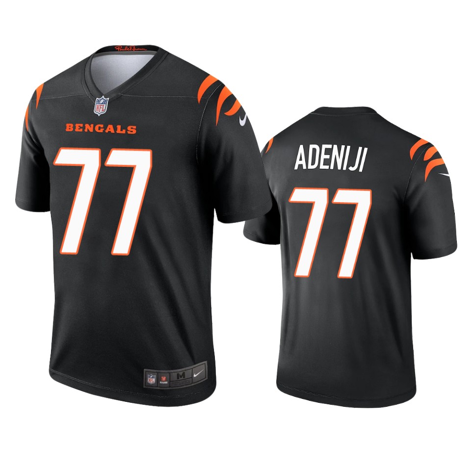 bengals hakeem adeniji black 2021 legend jersey