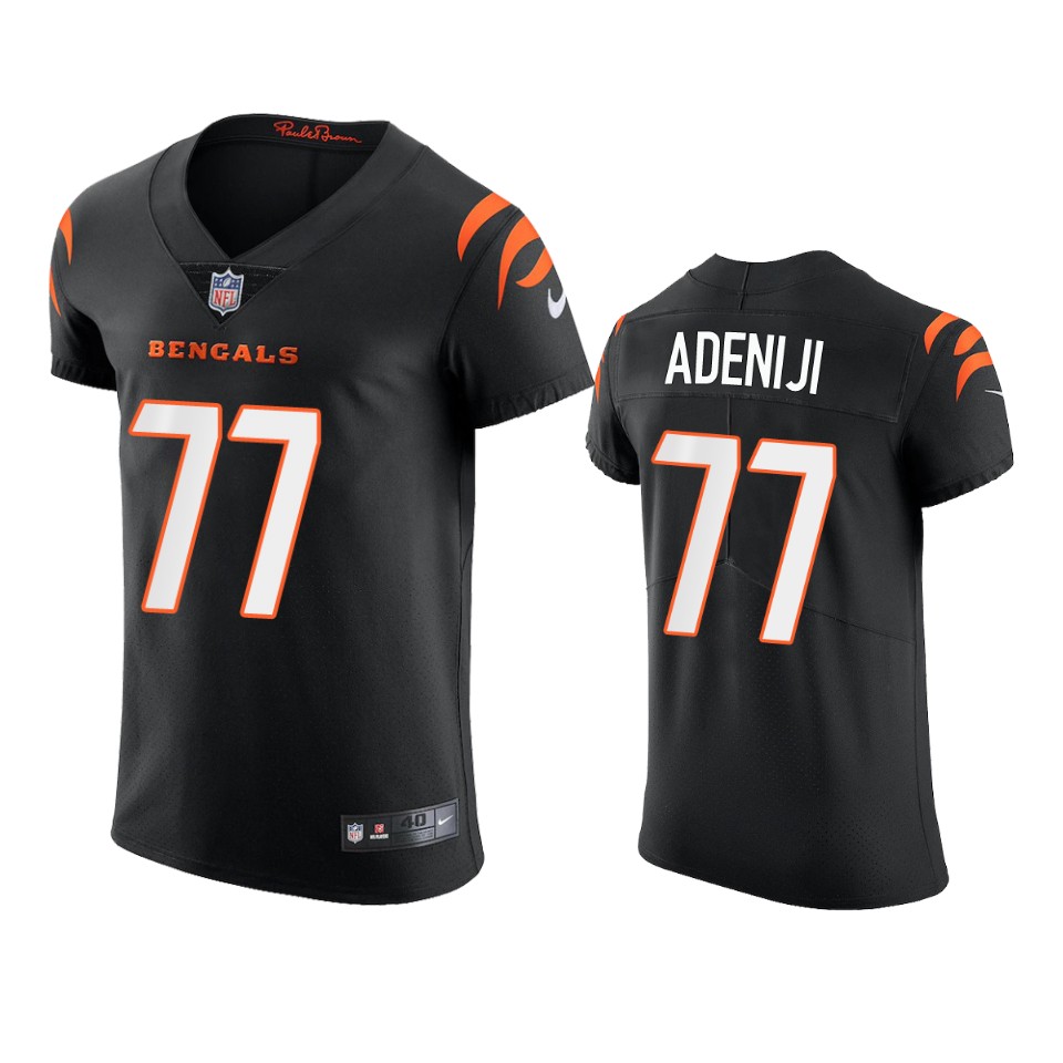 bengals hakeem adeniji black 2021 vapor elite jersey