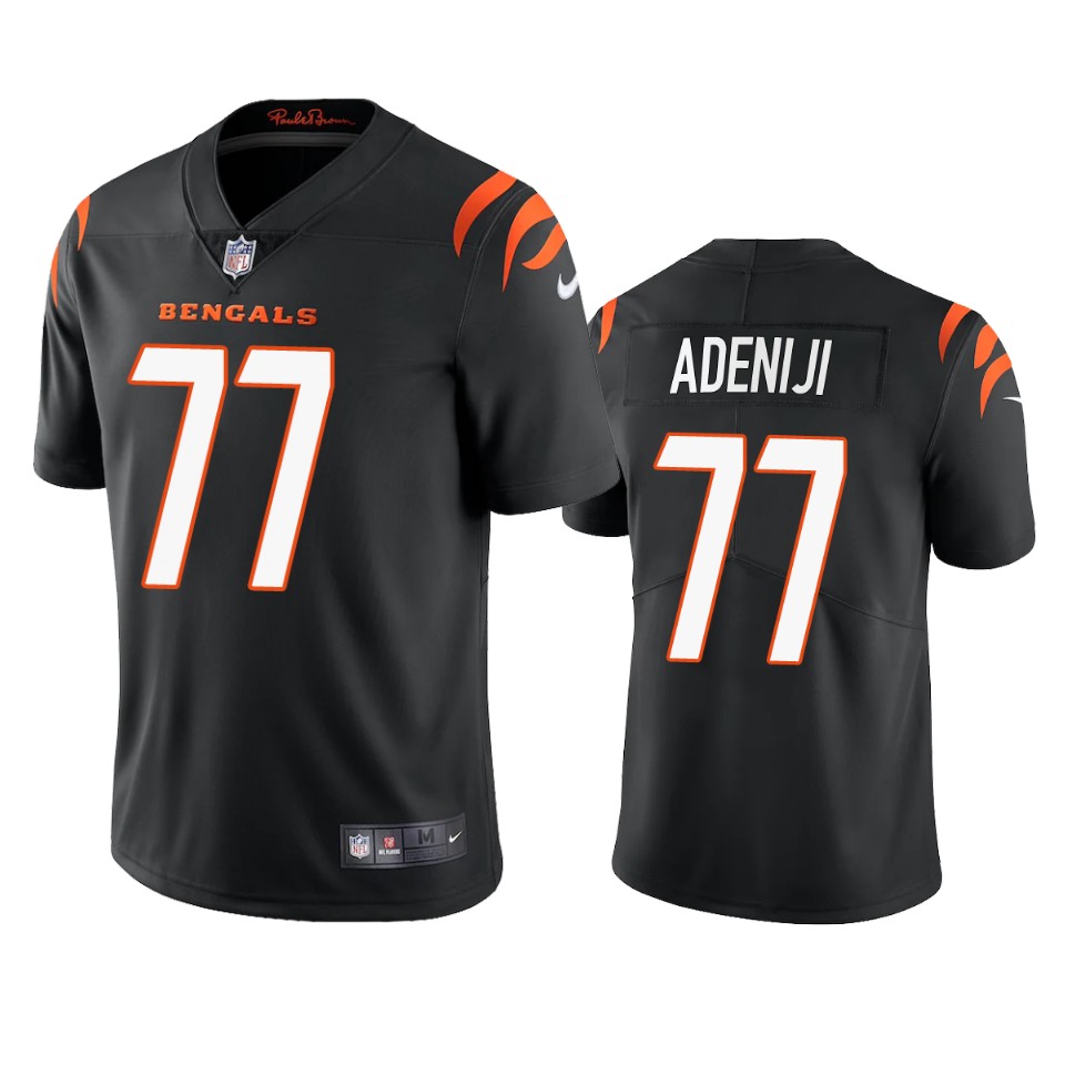 bengals hakeem adeniji black 2021 vapor limited jersey