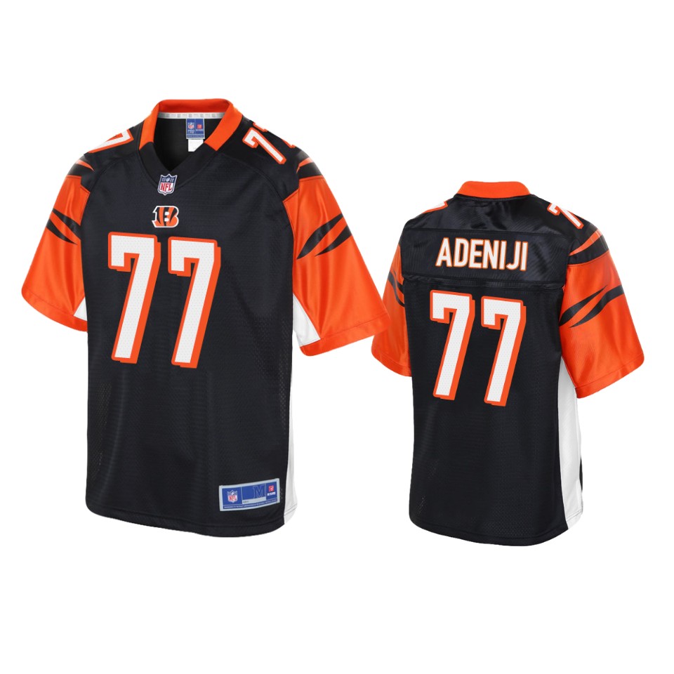 bengals hakeem adeniji black pro line jersey