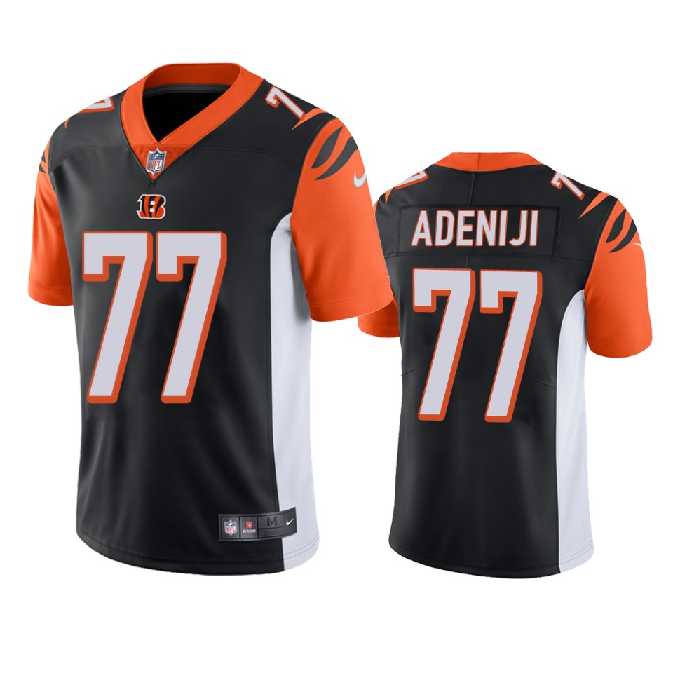 bengals hakeem adeniji black vapor untouchable limited jersey