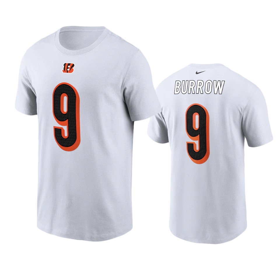 bengals joe burrow nikewhite t shirt