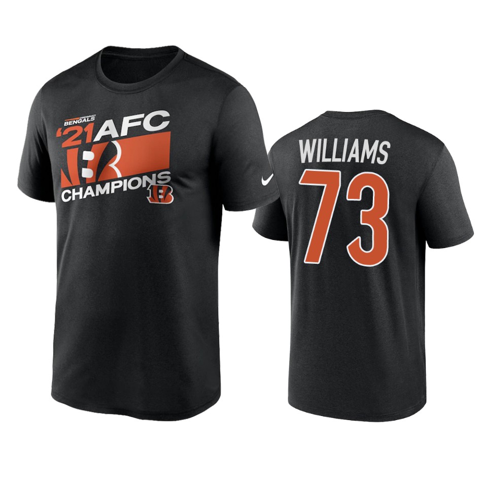 bengals jonah williams black 2021 afc champions iconic t shirt
