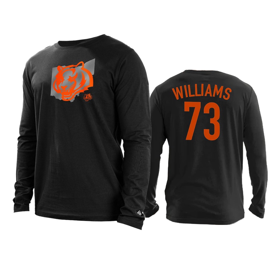 bengals jonah williams black state long sleeve t shirt