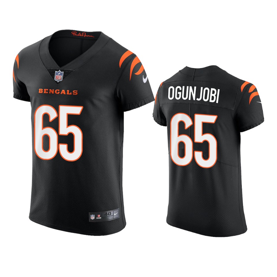 bengals larry ogunjobi black vapor elite jersey