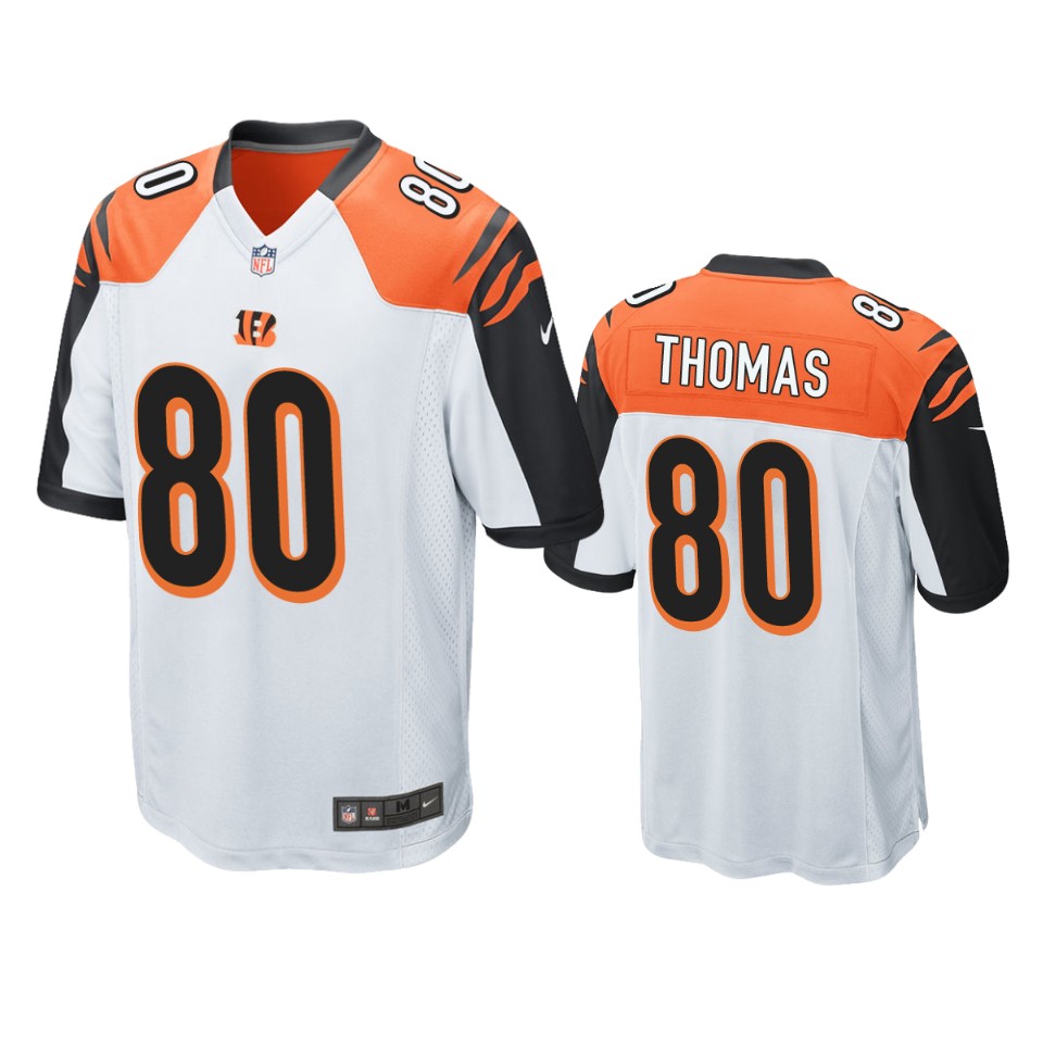 bengals mike thomas white game jersey