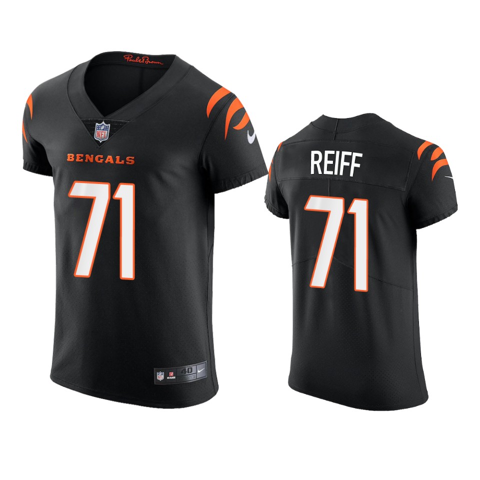 bengals riley reiff black vapor elite jersey