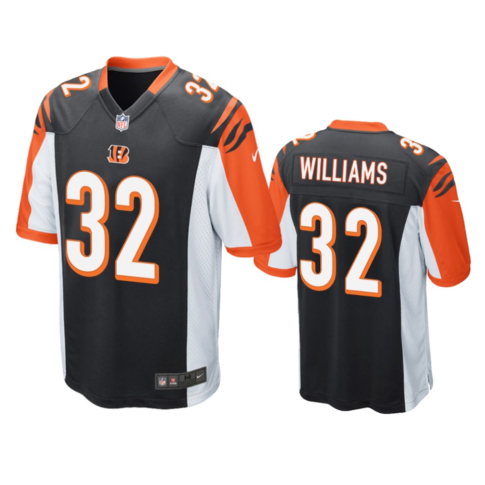 bengals trayveon williams black game jersey