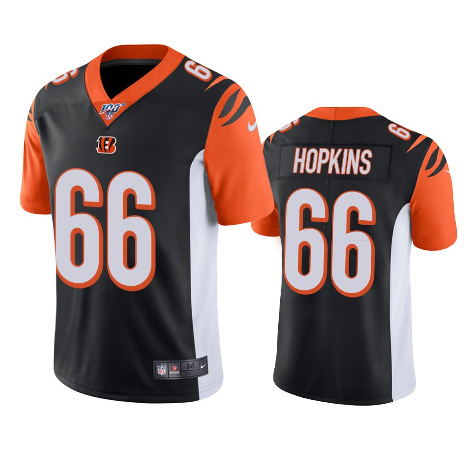 bengals trey hopkins black limited 100th season jersey