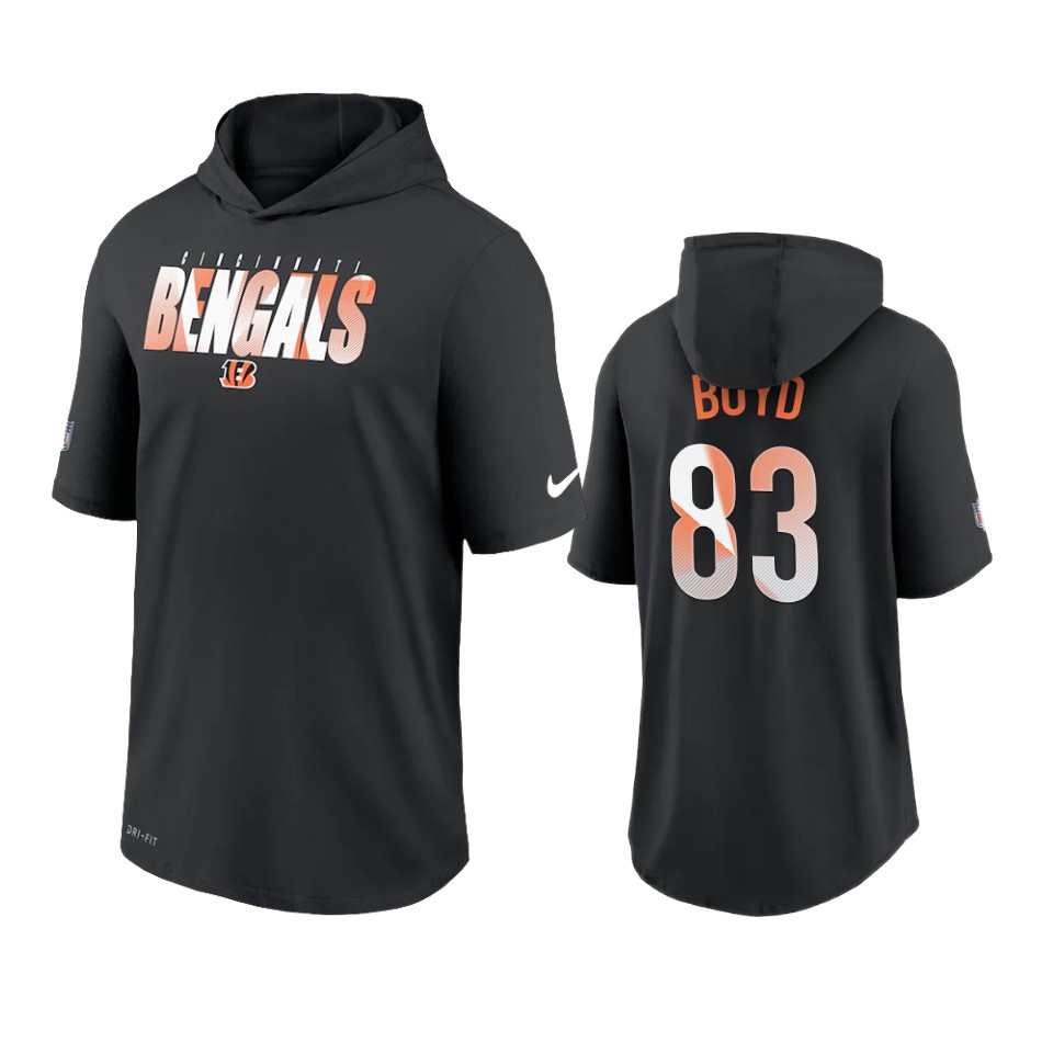 bengals tyler boyd black sideline playbook hoodie t shirt