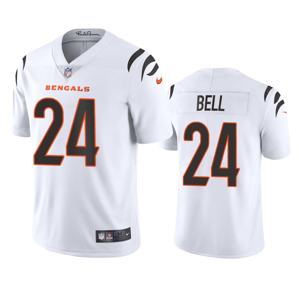bengals vonn bell white 2021 vapor limited jersey