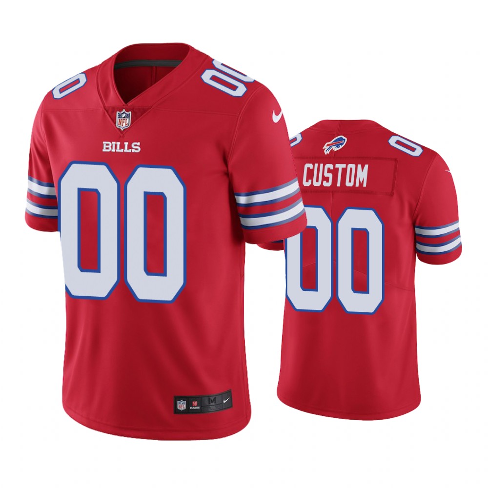 bills 00 custom red color rush limited jersey
