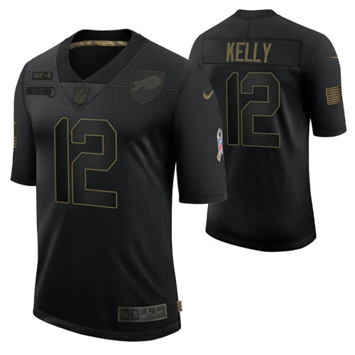 bills 2020 salute to service jim kelly jersey black men