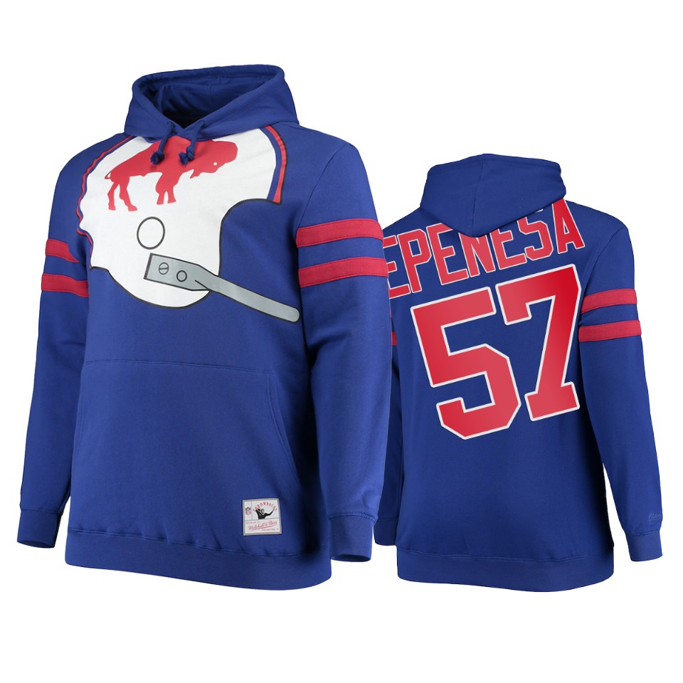 bills a.j. epenesa royal big face hoodie