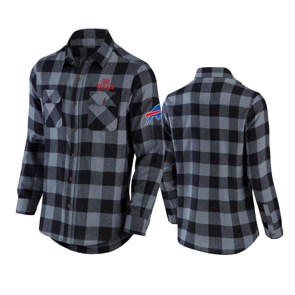 bills black nfl darius rucker flannel button up shirt