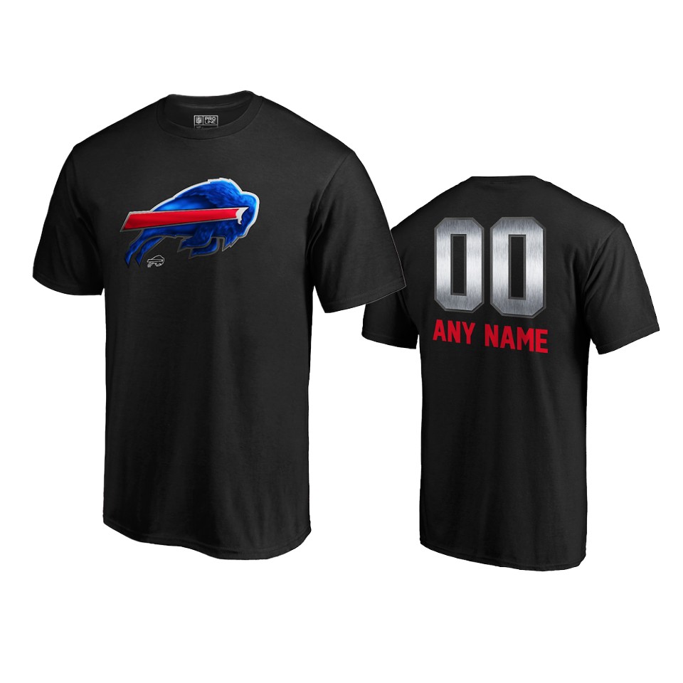 bills custom black midnight mascot logo t shirt