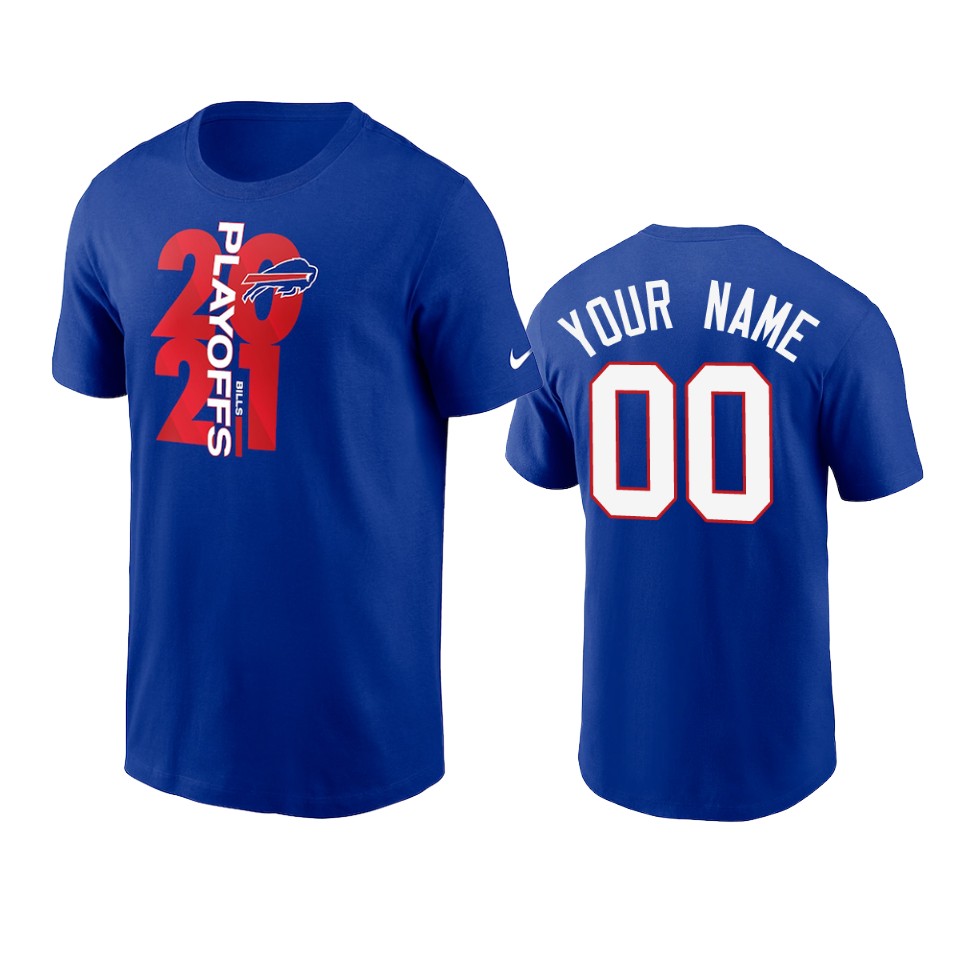 bills custom royal 2021 nfl playoffs t shirt