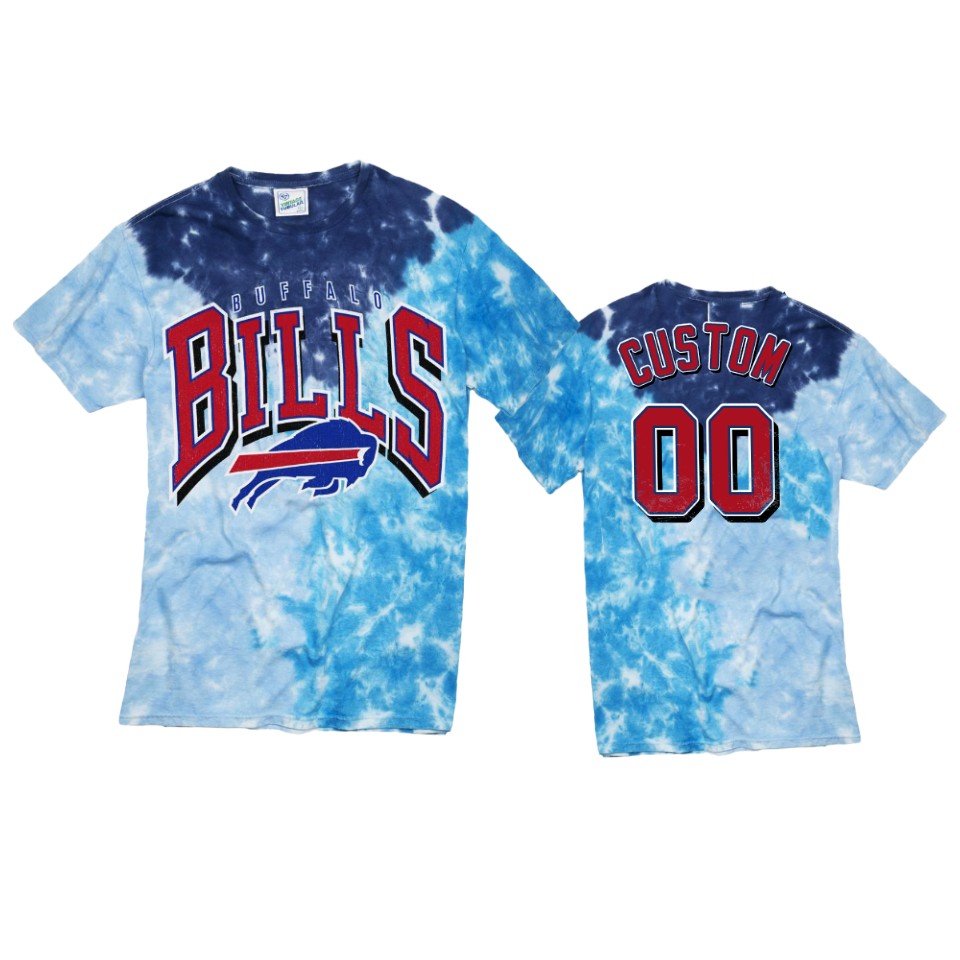 bills custom royal tri dye t shirt