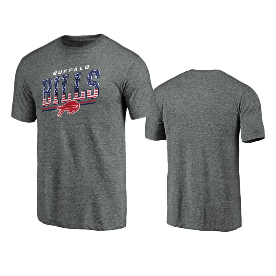 bills gray team freedom tri blend t shirt