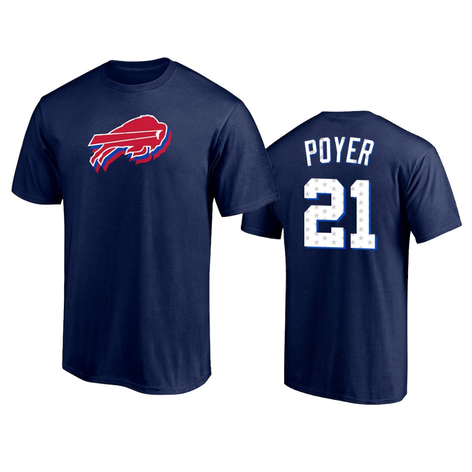 bills jordan poyer navy 2021 independence day t shirt