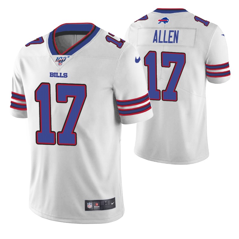 bills josh allen jersey vapor limited men's 100th season white