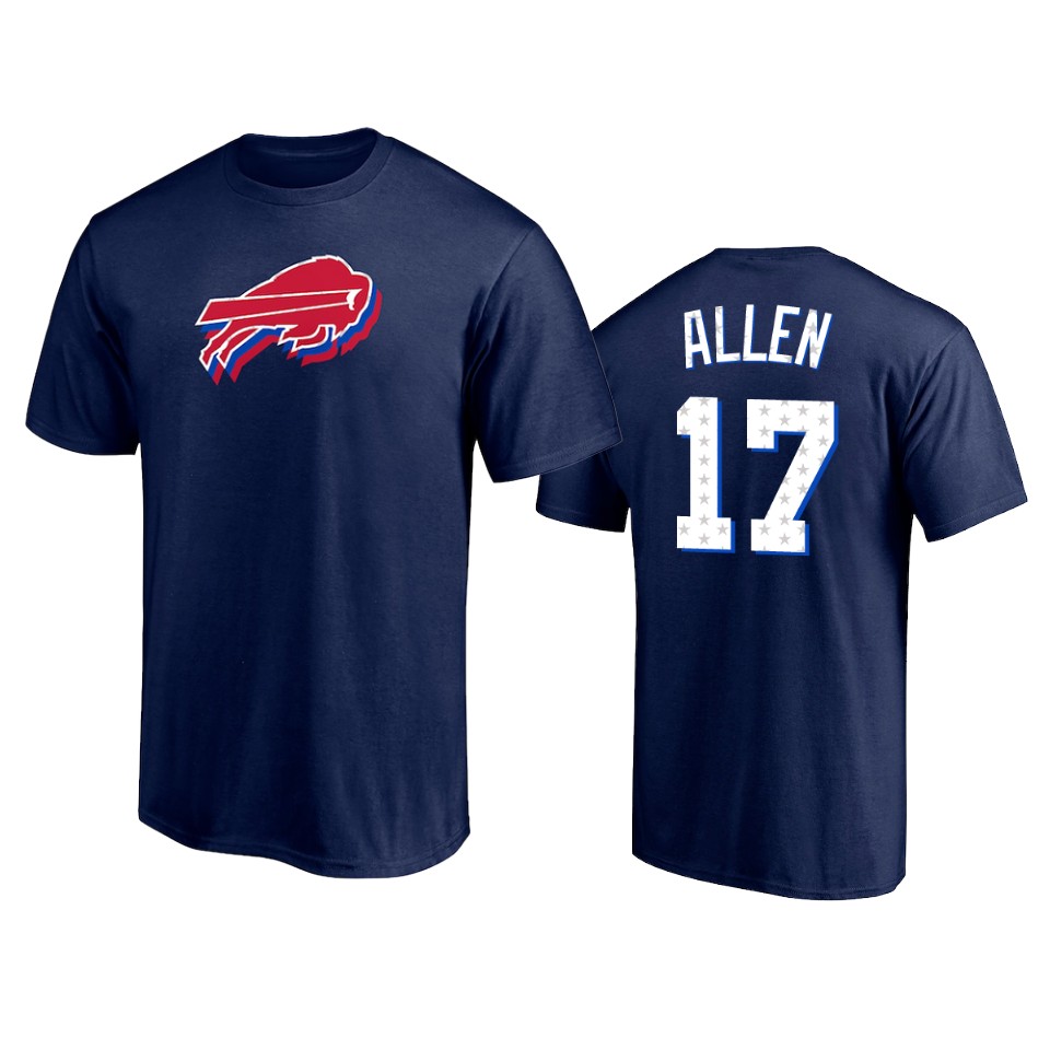 bills josh allen navy 2021 independence day t shirt