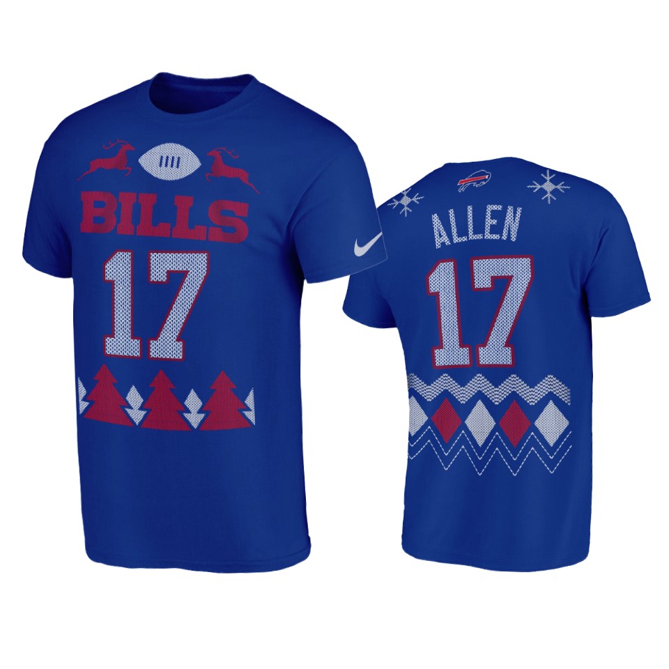 bills josh allen royal 2020 christmas ugly t shirt