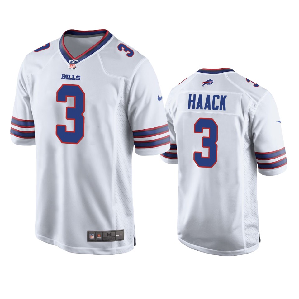 bills matt haack white game jersey
