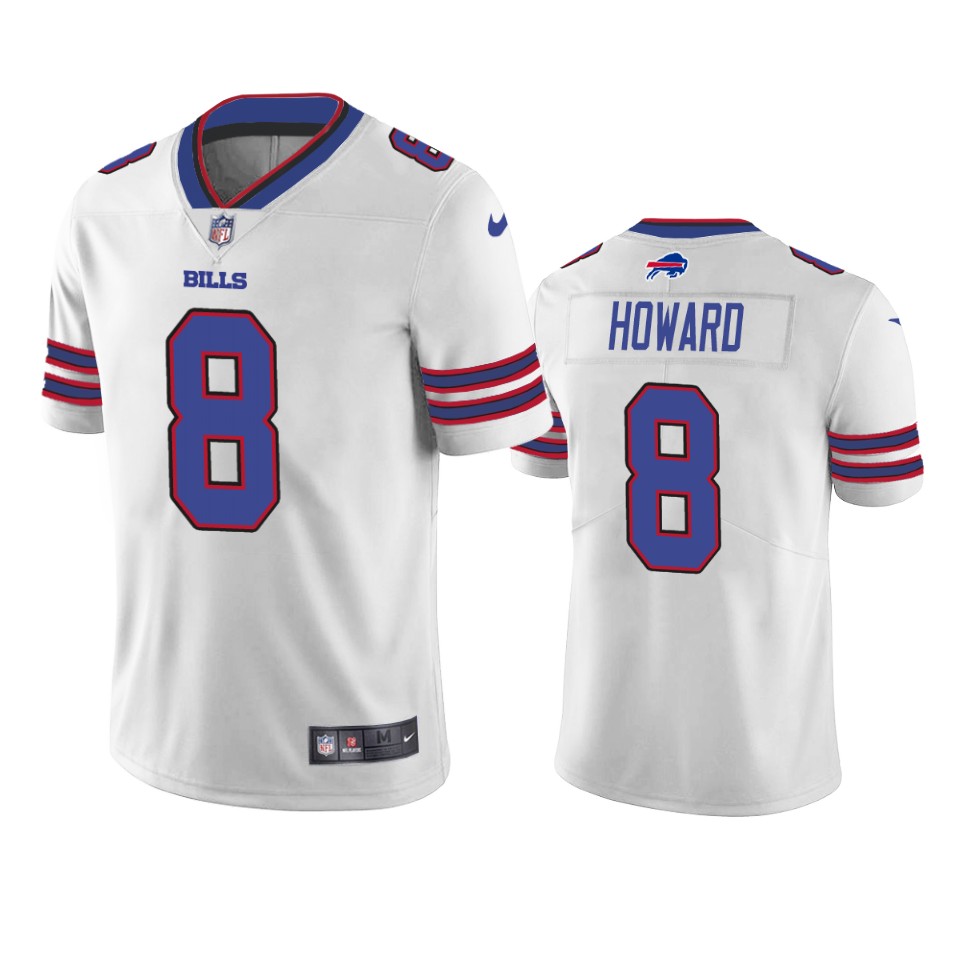 bills o.j. howard white vapor jersey