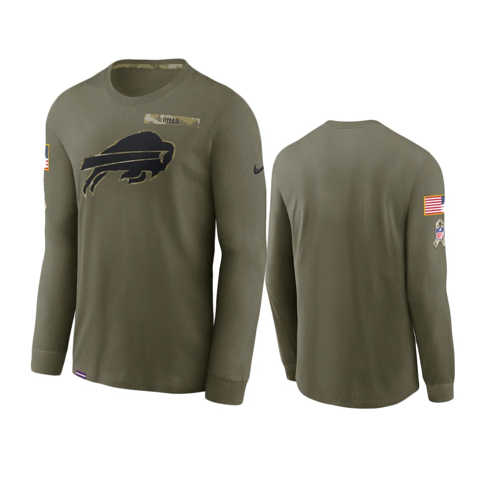 bills olive 2021 salute to service performance long sleeve t shirt 1