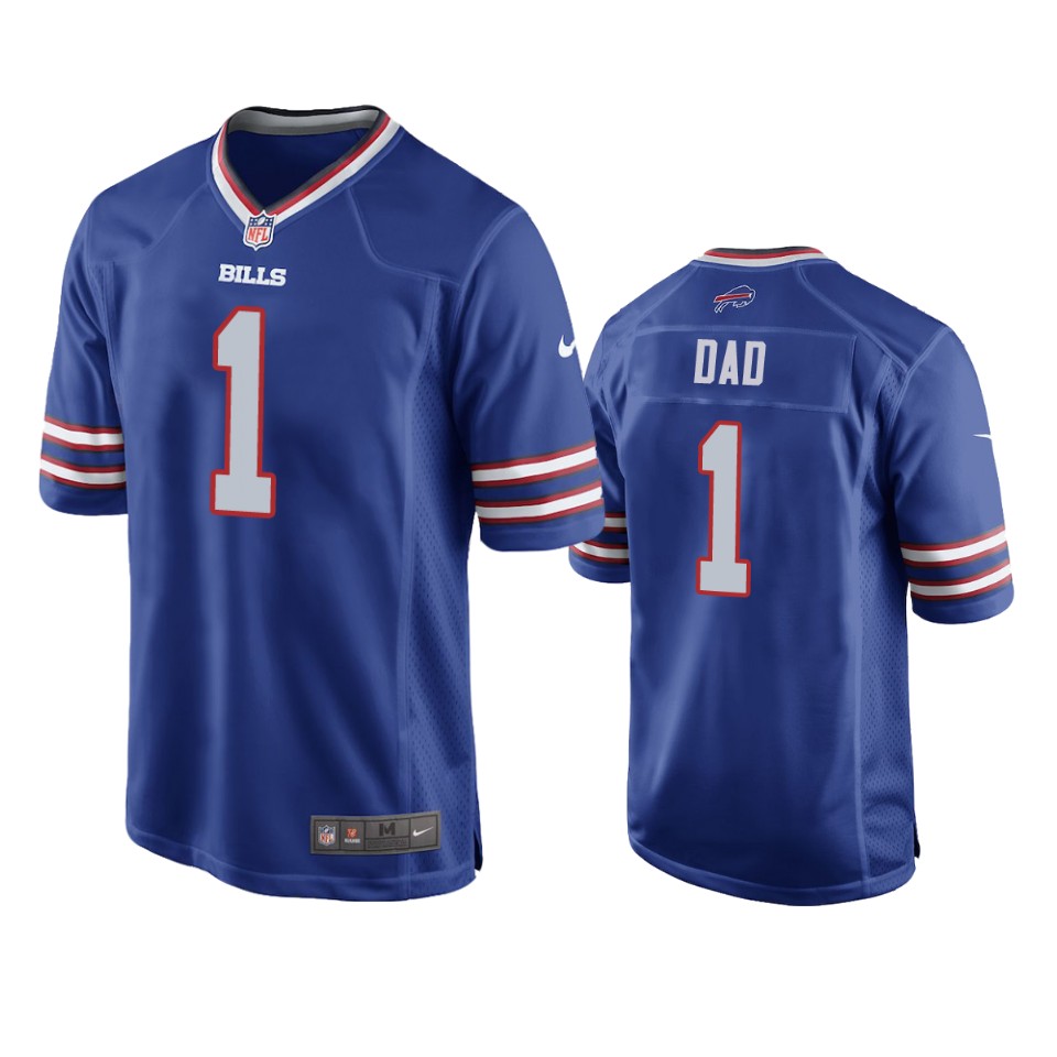 bills royal 2019 father's day number 1 dad jersey