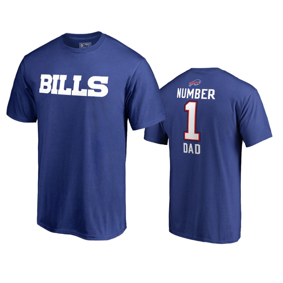 bills royal 2019 father's day number 1 dad t shirt