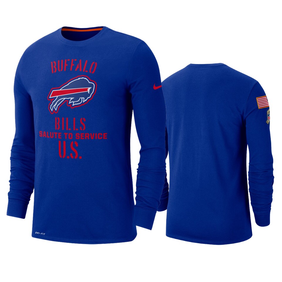 bills royal 2019 salute to service sideline long sleeve t shirt