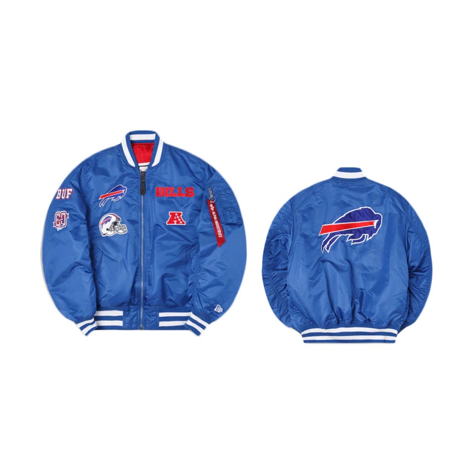 bills royal alpha industries ma 1 bomber jacket