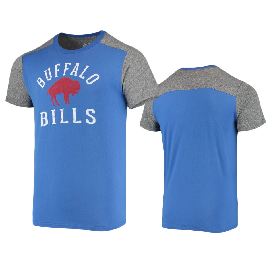bills royal gray field goal slub gridiron classics t shirt