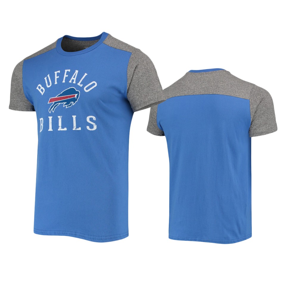 bills royal gray field goal slub t shirt