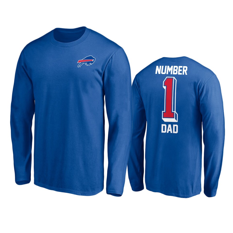 bills royal long sleeve no. 1 dad t shirt