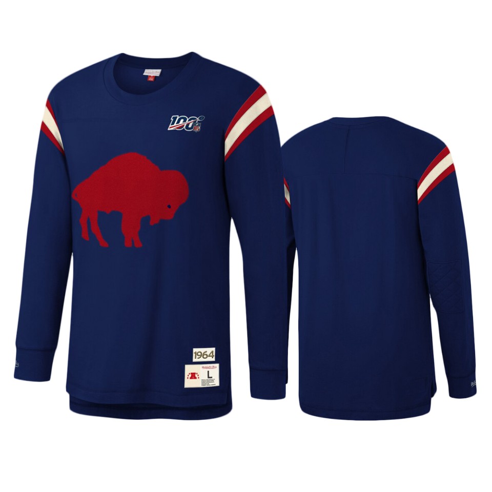 bills royal nfl 100 long sleeve t shirt