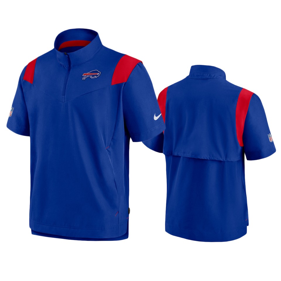 bills royal sideline coaches quarter zip jacket