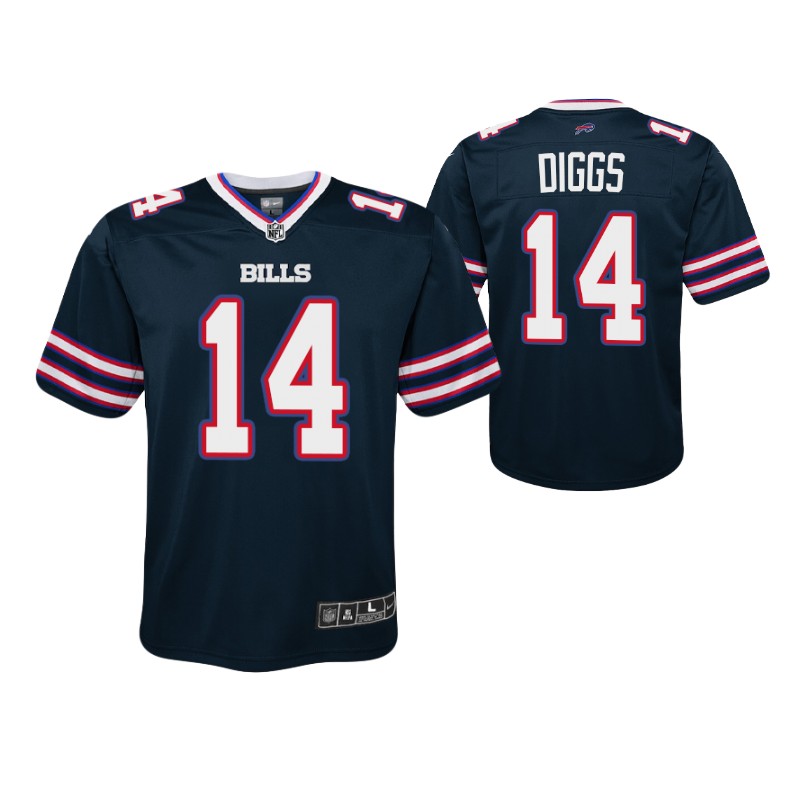 bills stefon diggs inverted game youth jersey navy