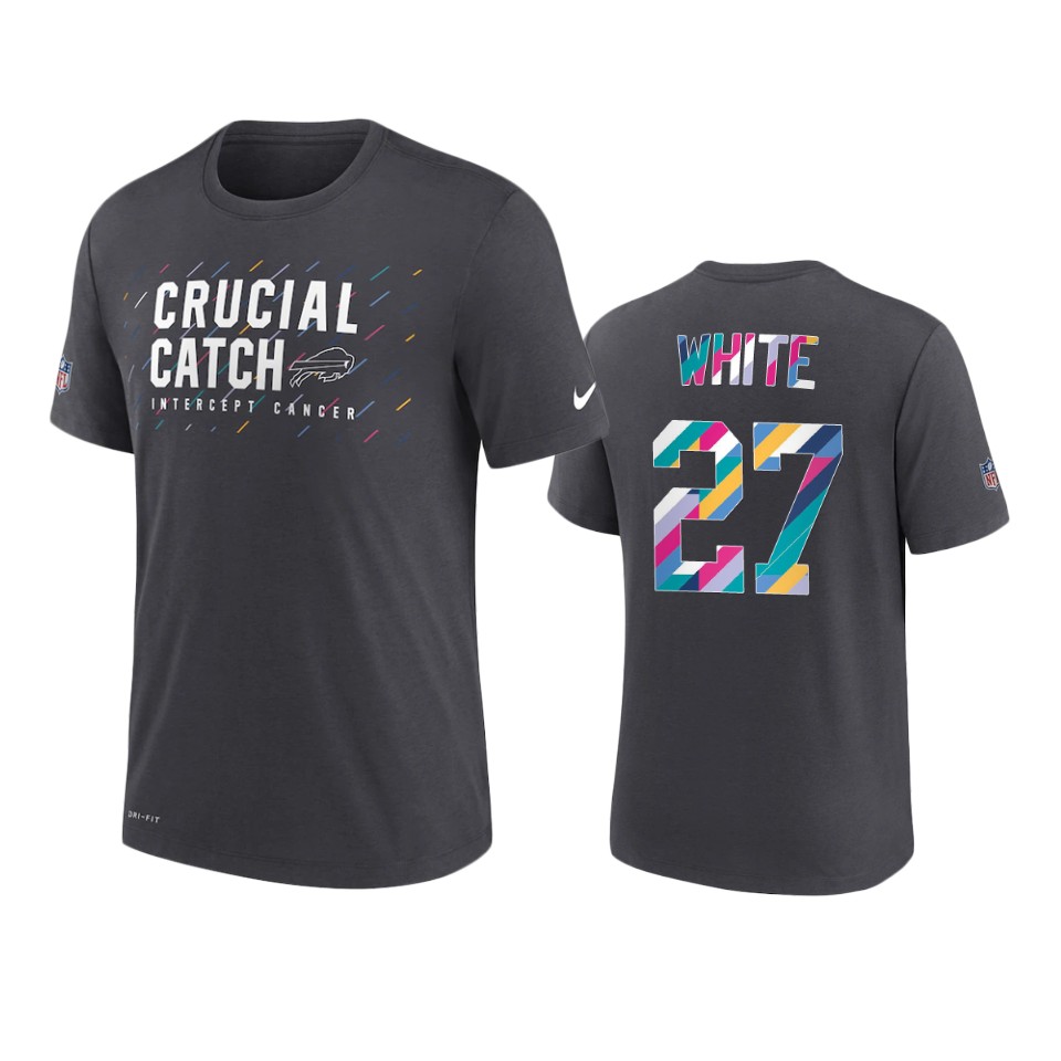 bills tre'davious white charcoal 2021 nfl crucial catch t shirt