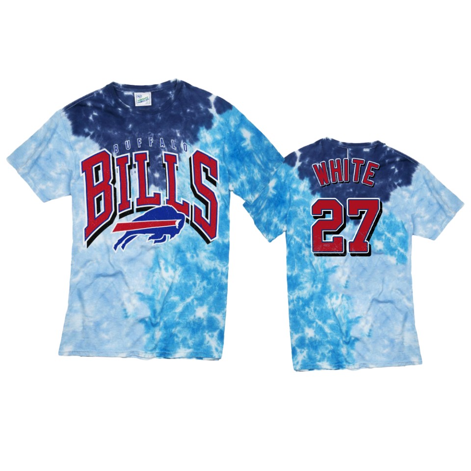 bills tre'davious white royal tri dye t shirt