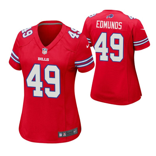 bills-tremaine-edmunds-game-women's-jersey-red