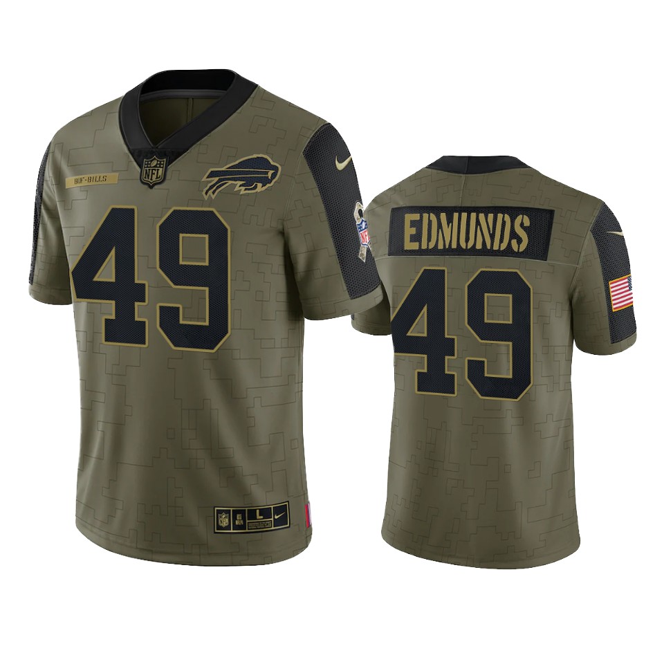 bills tremaine edmunds olive limited 2021 salute to service jersey