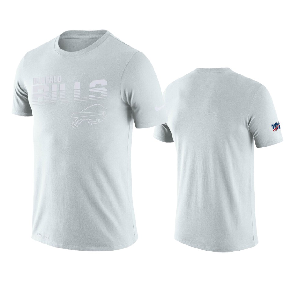 bills white nfl 100 2019 sideline platinum tee