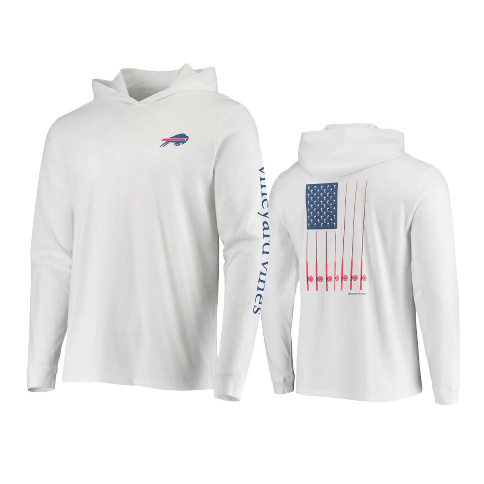 bills white vineyard vines hoodie long sleeve t shirt