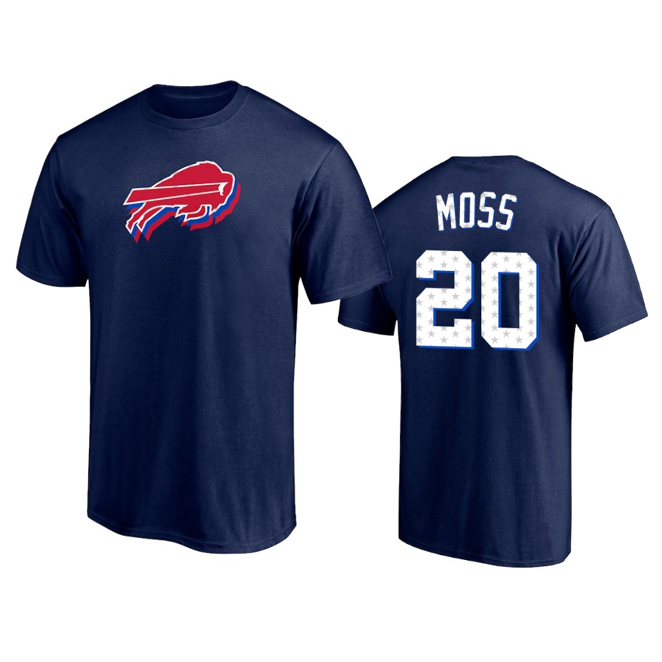 bills zack moss navy 2021 independence day t shirt