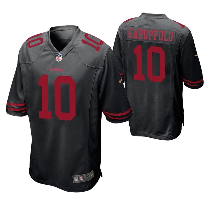 black 10 jimmy garoppolo game jersey