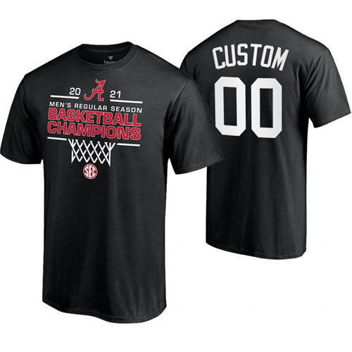 black-alabama-crimson-tide-custom-2021-sec-men's-basketball-regular-season-champions-tee