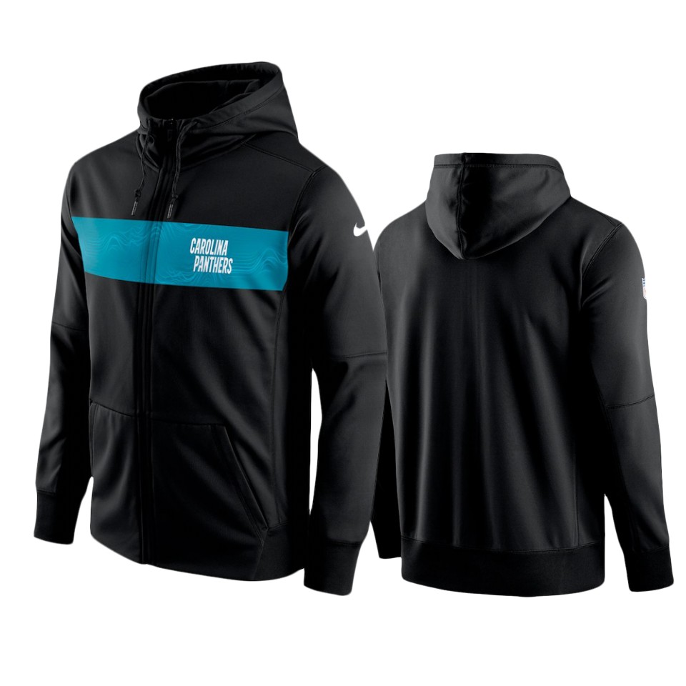 black team sideline full zip hoodie
